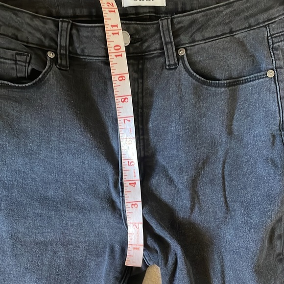 Just Black Denim faded washed black fringe frayed jeans - Picture 8 of 8